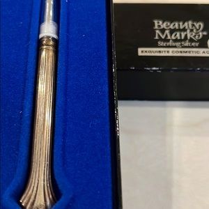 Towle sterling silver Beauty Marks cosmetic brush